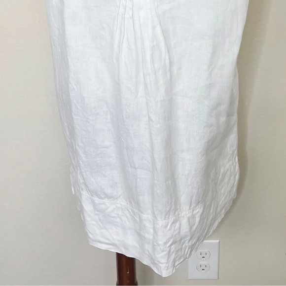 Quince 100% Organic Cotton Gauze Sleeveless Swing Dress Ivory Size Large - Picture 13 of 15